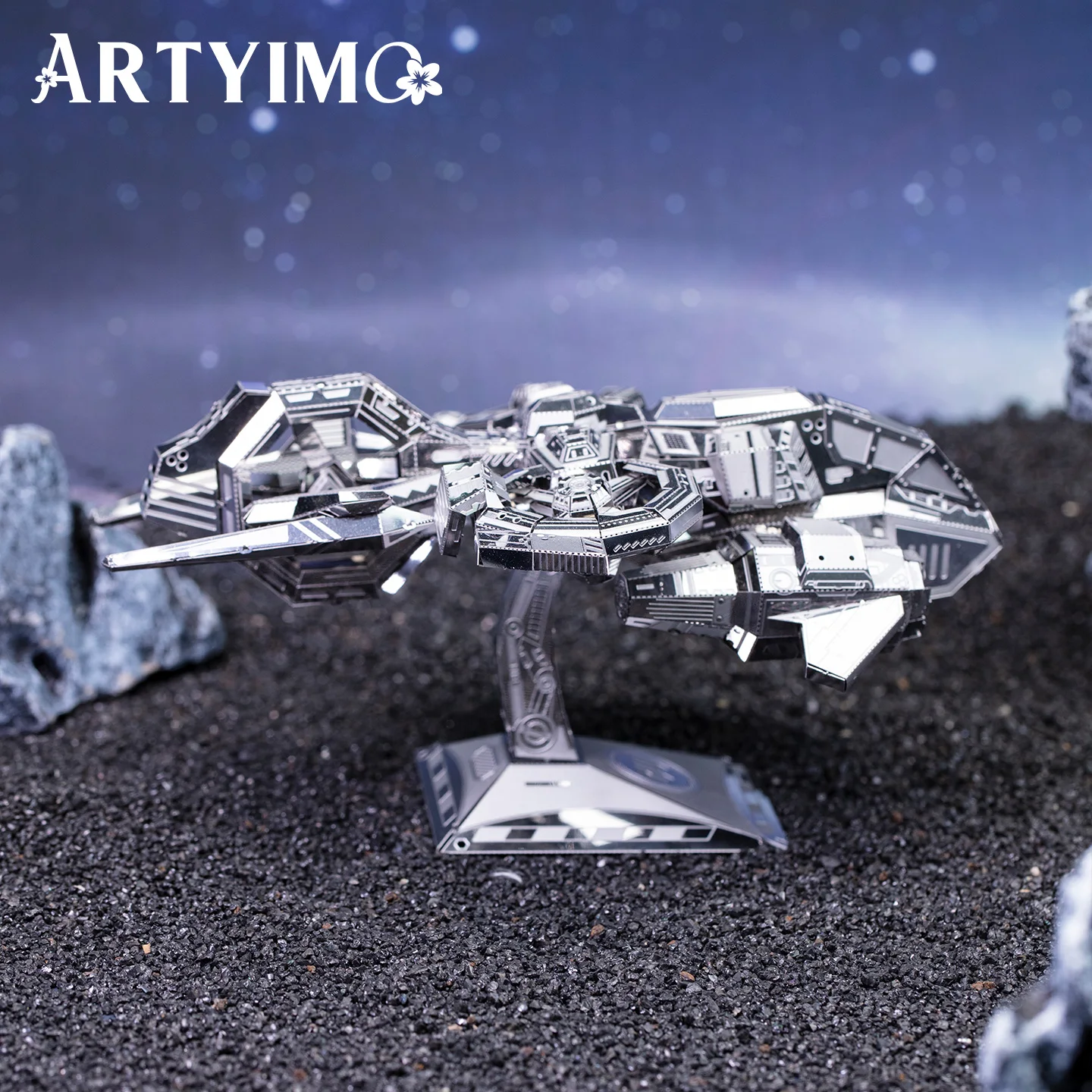 Фото ARTYIMO Thunder Hawk Silver 3D металлический пазл-конструктор, головоломка, украшение для стола, подарок на Рождество, Хэллоуин, день рождения №3