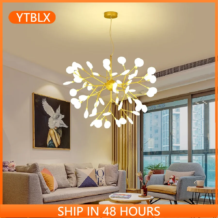 

LED Tree branch chandelier Living room Dining room heracleum lustre salon Lighting Art Decor luminaire hanging light fixtures