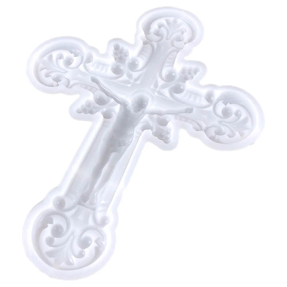 Cross Shaped Epoxy Silicone Mold DIY Cross Shape Wall Ornament Mold Handicraft Silicone Mold