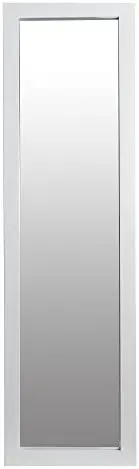 

15x51 White Full Length Over The Door Mirror