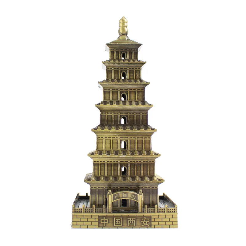 

Alloy Craft Home Decoration Delicate Pagoda Chinese Style Indoor Decoration Craft Ornament Tower Decoration Gift For Friends