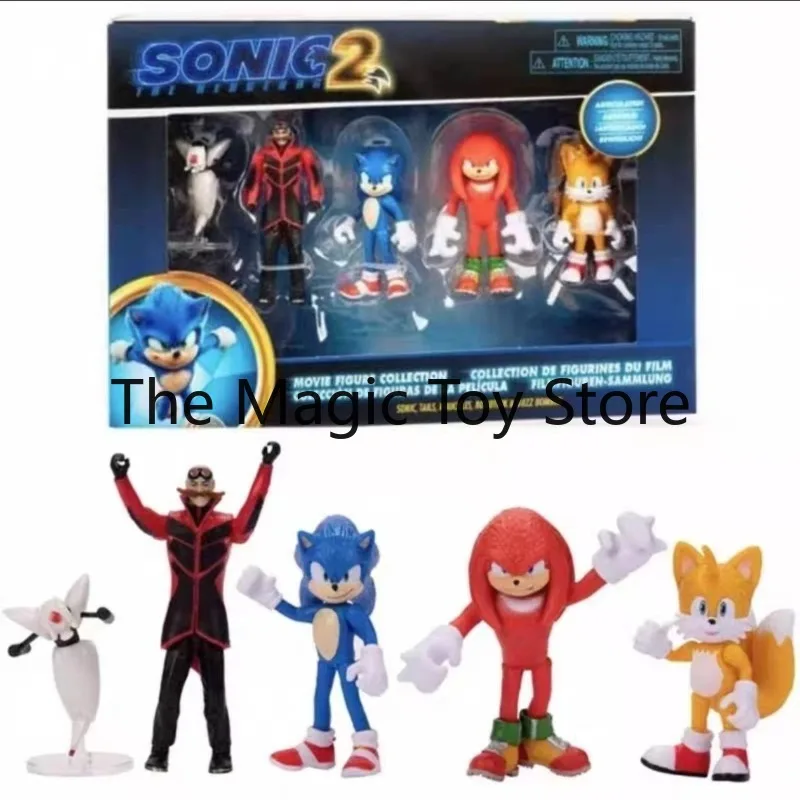 Фото Оригинальная коллекционная фигурка Соника и Эми Роуз из игры Sonic The Hedgehog, модель для декора рабочего стола №1