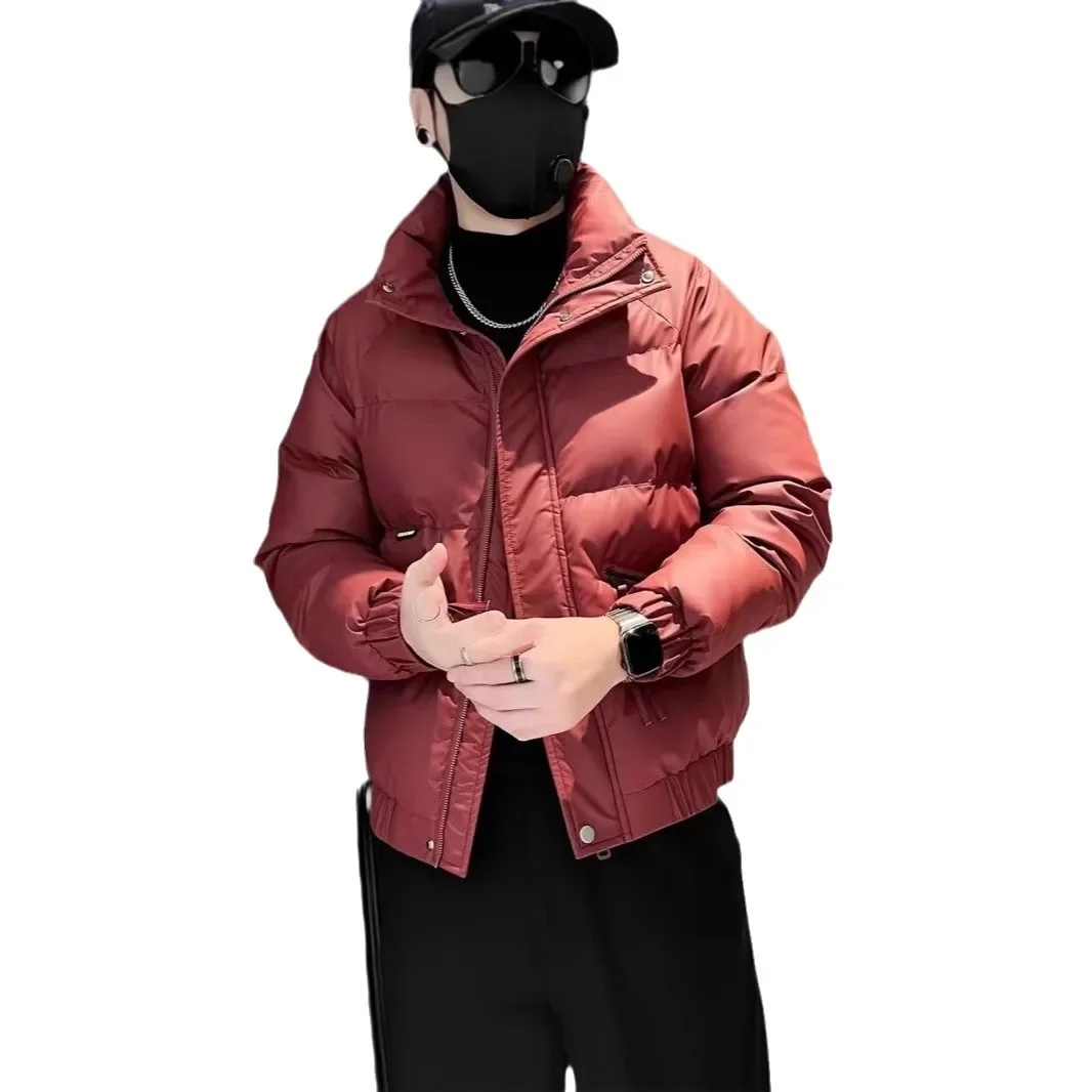 Осень/зима элитное модное мужское утепленное хлопковое пальто с