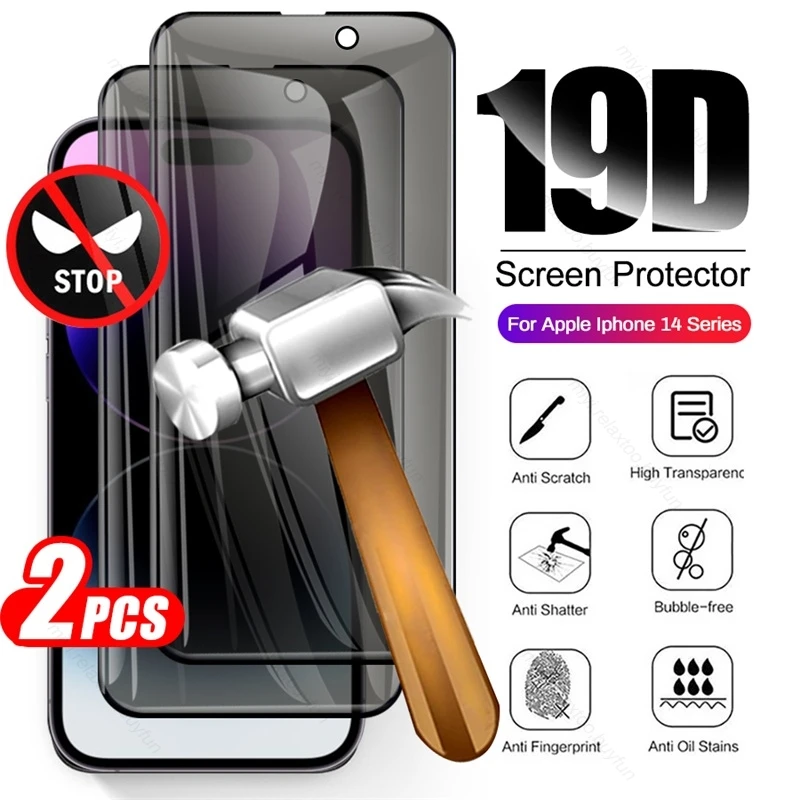 

2 шт. закаленное защитное стекло для Iphone 14 Pro Max, защитное стекло Iphoen Iphon Iphoe Ipone 14, Защитная пленка для экрана, защитное покрытие