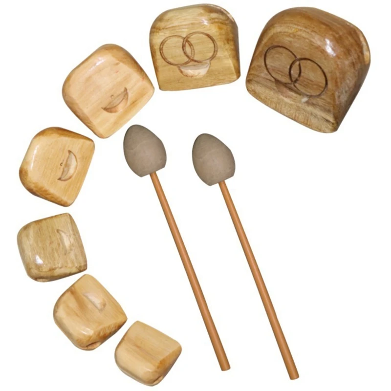 

Wooden Fish Set 4/7 Tones Children Early Education Performance Birthday Gifts Orff Percussion Musical Instrument for Beginners