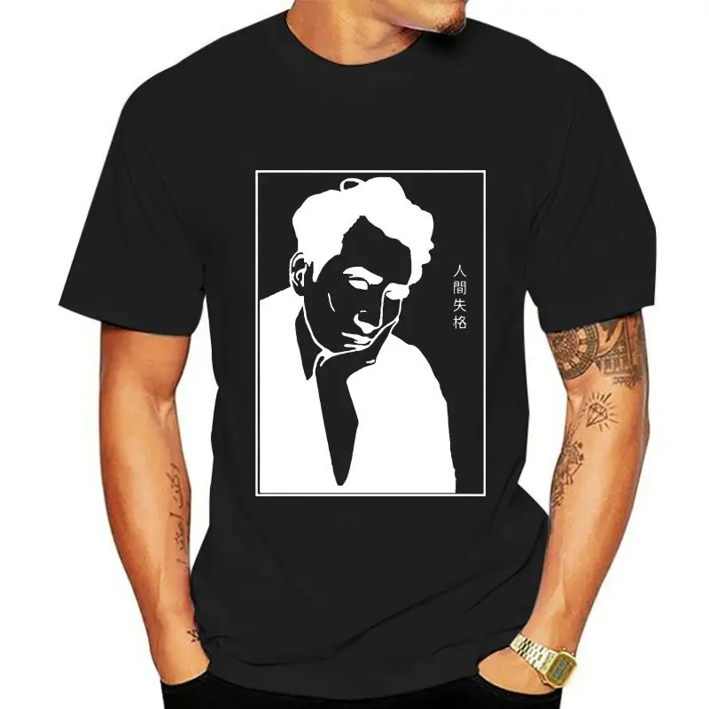 

Camiseta для hombre Осаму дадзай No More Human (белый на черный), camisa para mujer
