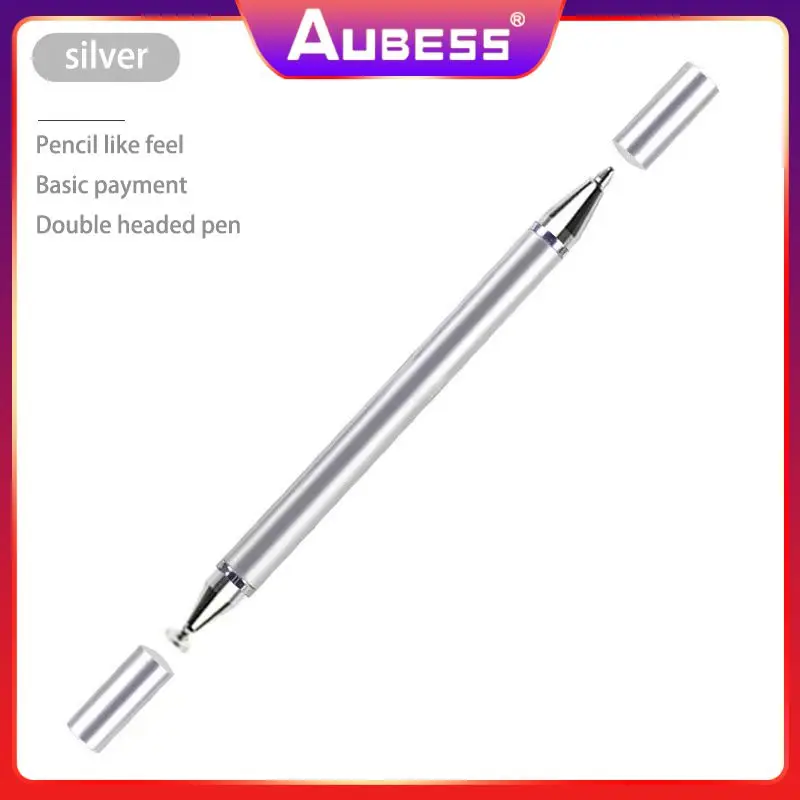 

1 Pcs Touch Pens Multi-functional Tablet Pen Two-head Available Durable Screen Stylus Consumer Electronics Silver High Quality