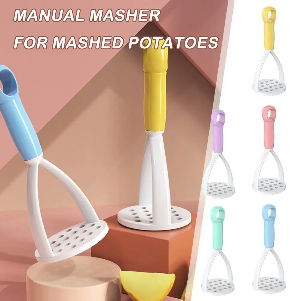 

1pc PP Pressed Potato Masher Ricer Puree Juice Maker Smooth Potato Mashed Supplies Crusher Pusher Tools Fruit Potatoes Kitc T0X0