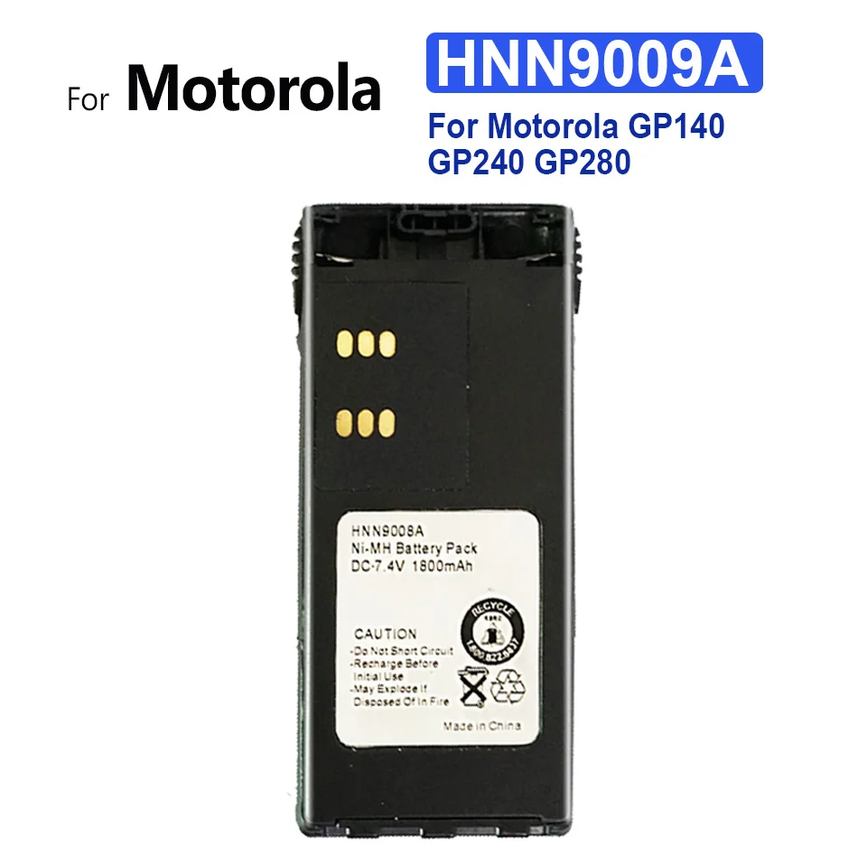 

Replacement Battery HNN9009A For Motorola GP140 GP240 GP280 GP640 HT750 HT1250 MTX8250 MTX950 1800mAh