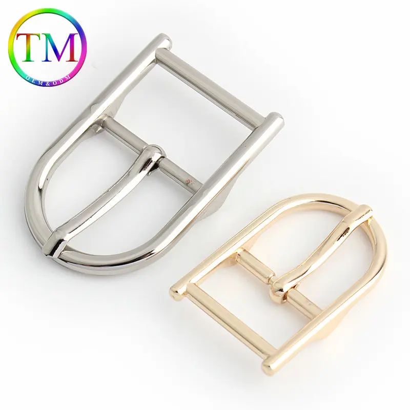 10-50Pcs Semicircle Metal Pin Buckle Leather Shoulder Strap Adjuster Clasp With D Ring Head Diy Luggage Webbing Accessory