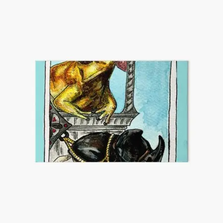 The Chariot Frog Tarot Colour Poster Vintage Print Art Modern Wall Funny Room Decor Decoration Mural Home Picture No Frame |