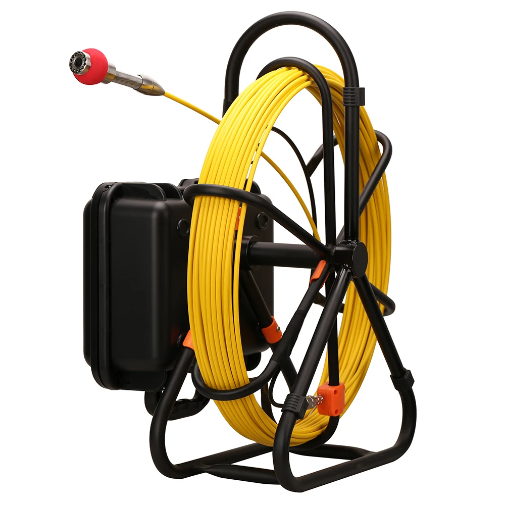 Дешево AHD 1080P 512 Гц датчик-локатор, автоматическая самовыравнивающаяся труба, канализационная камера для обследования, 100 м, мягкий кабель, видео, ау...