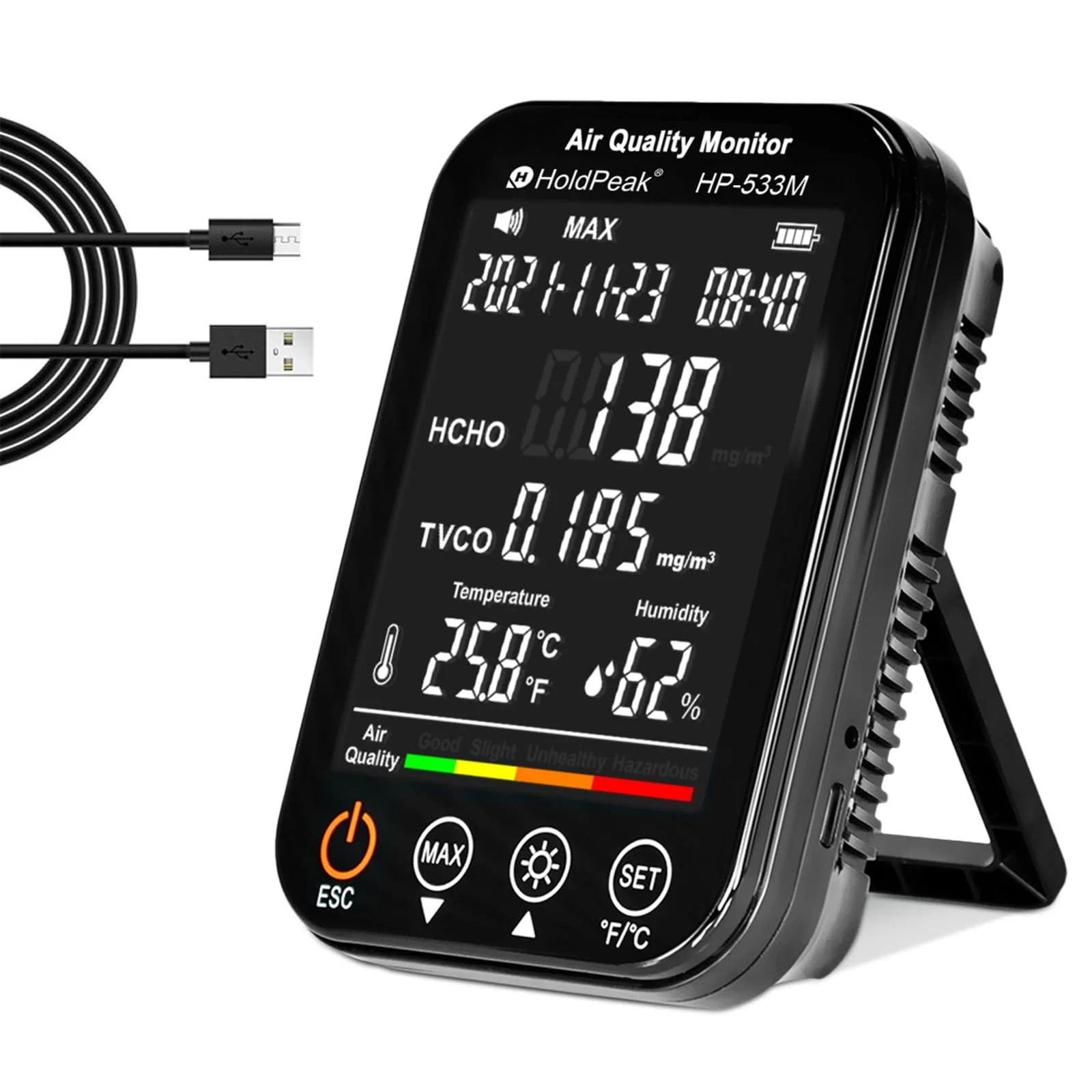 

HoldPeak HP-533M Монитор качества воздуха