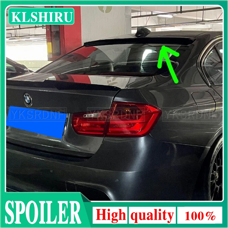 

Для BMW F30 F35 F80 320 325 330 заднее окно на крышу автомобильный спойлер высокого качества ABS черный углеродный тюнинг аксессуары Стайлинг