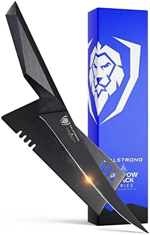 

Черный зеркальный кухонный нож из высокоуглеродистой стали 7CR17MOV-X, 6 дюймов, в комплекте чехол