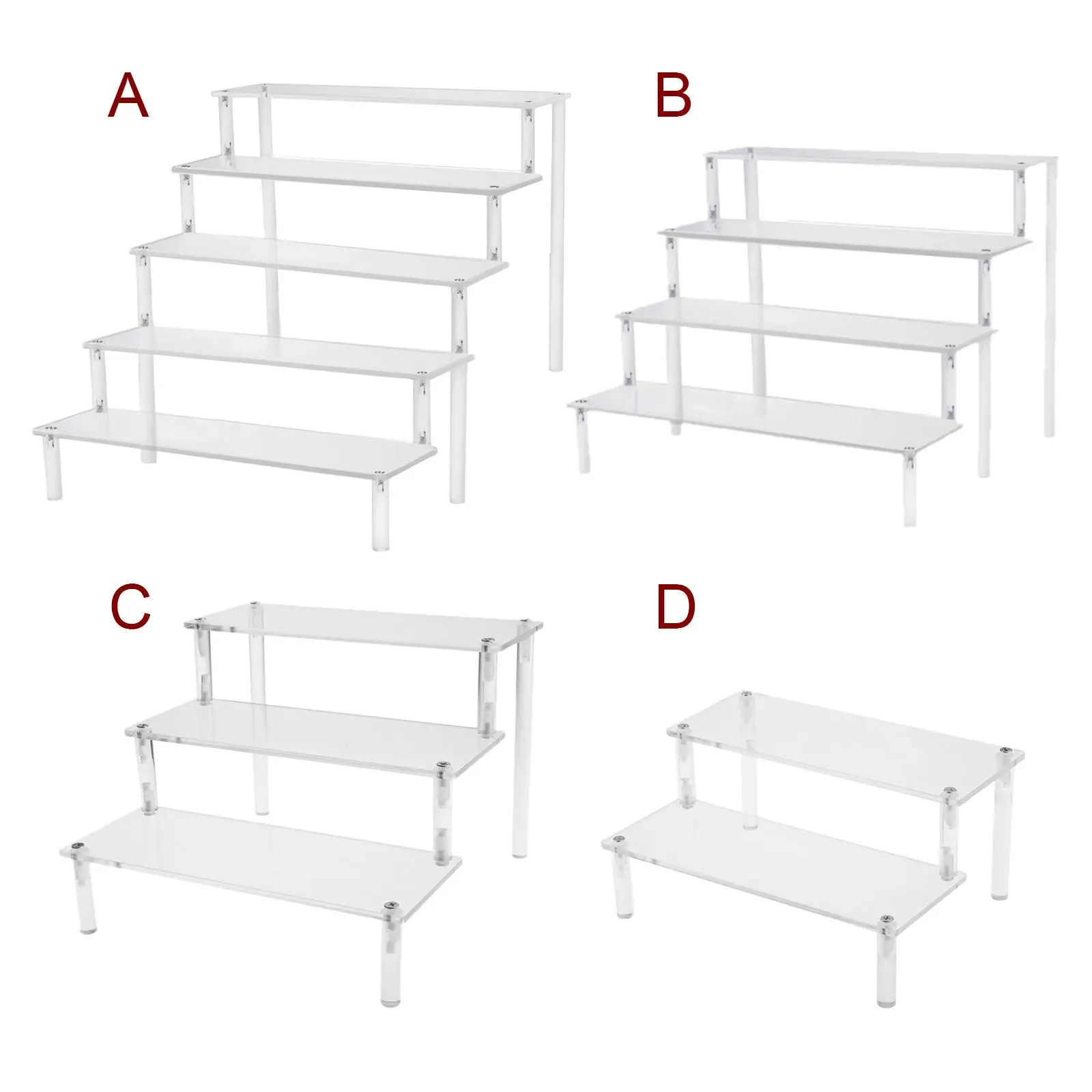 

Multi Use Tier Acrylic Rack Figure Doll Toys Display Stand Collectibles Stand