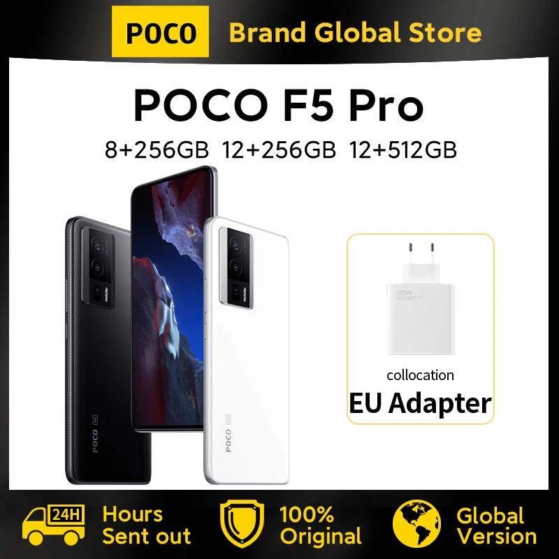 

Глобальная версия POCO F5 Pro 5G Snapdragon®8 + Gen 1 256GB/512GB 6,67 "WQHD + 120Hz AMOLED DotDisplay 64MP Тройная камера 67W с NFC