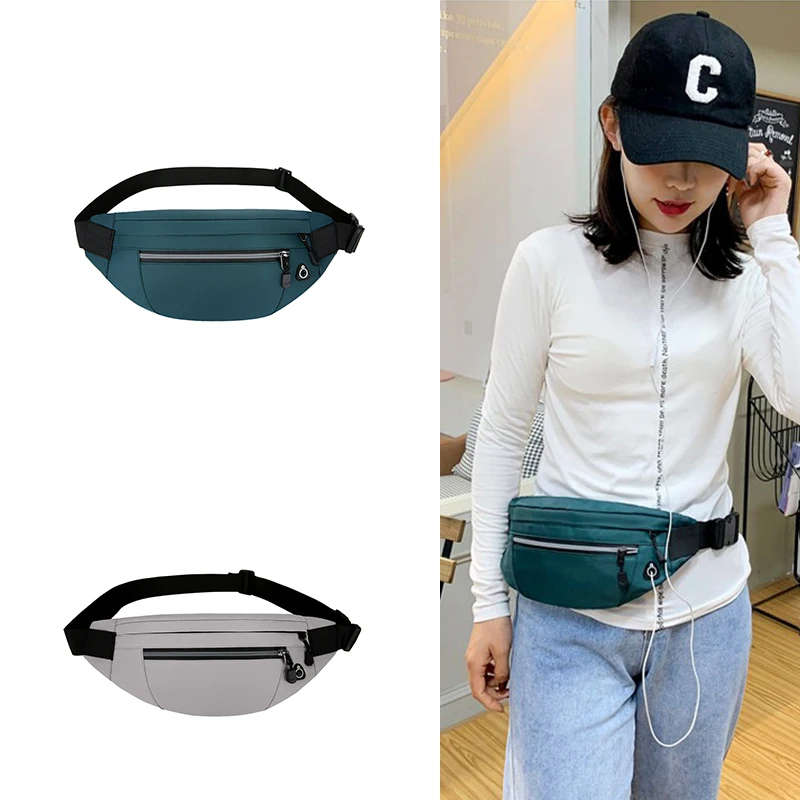 2023 Stock Fanny Pack Custom Logo Printed Men Women Nylon Passport Cover National Buckle Strap Waist Bag Sling Chest Bag