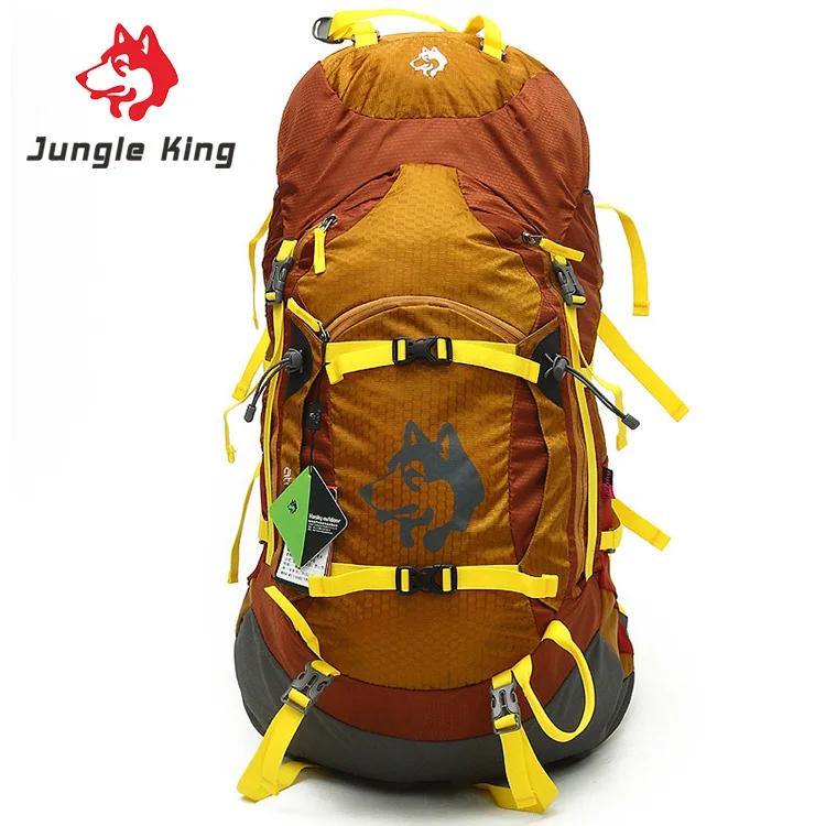 Jungle King Outdoor camping shoulder bag men and women general walking backpack 55L travel mountaineering bag waterproof sports