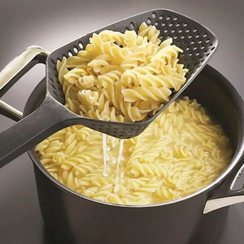 Ложка-дуршлаг универсальная черная 12 3*34 см