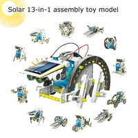13 in 1 robot toys creative educational toys building blocks solar powered robots toy science kit bricks toys for children gifts