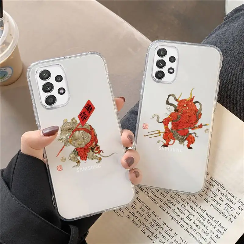 

Chinese Zodiac Phone Case Transparent For Huawei P20 P30 P40 honor mate 8X 9X 10i Pro Lite