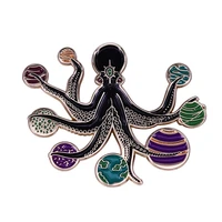 antennae of the celestial octopus galaxy television brooches badge for bag lapel pin buckle jewelry gift for friends