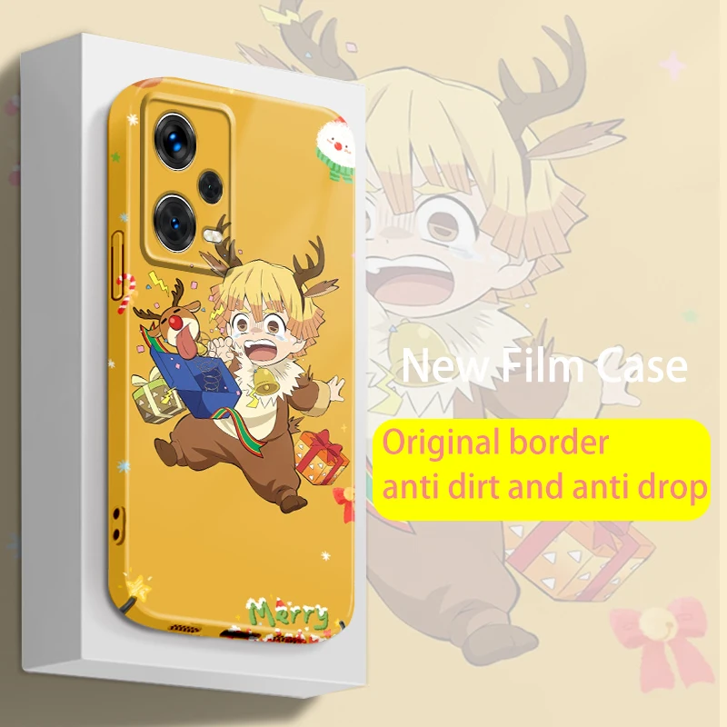 

Anime Demon Slayer For Redmi Note 12 11 11T 10 10S Pro Plus 5G K60 K50 K40 K30 9A Feilin Film Phone Case Hard Cover