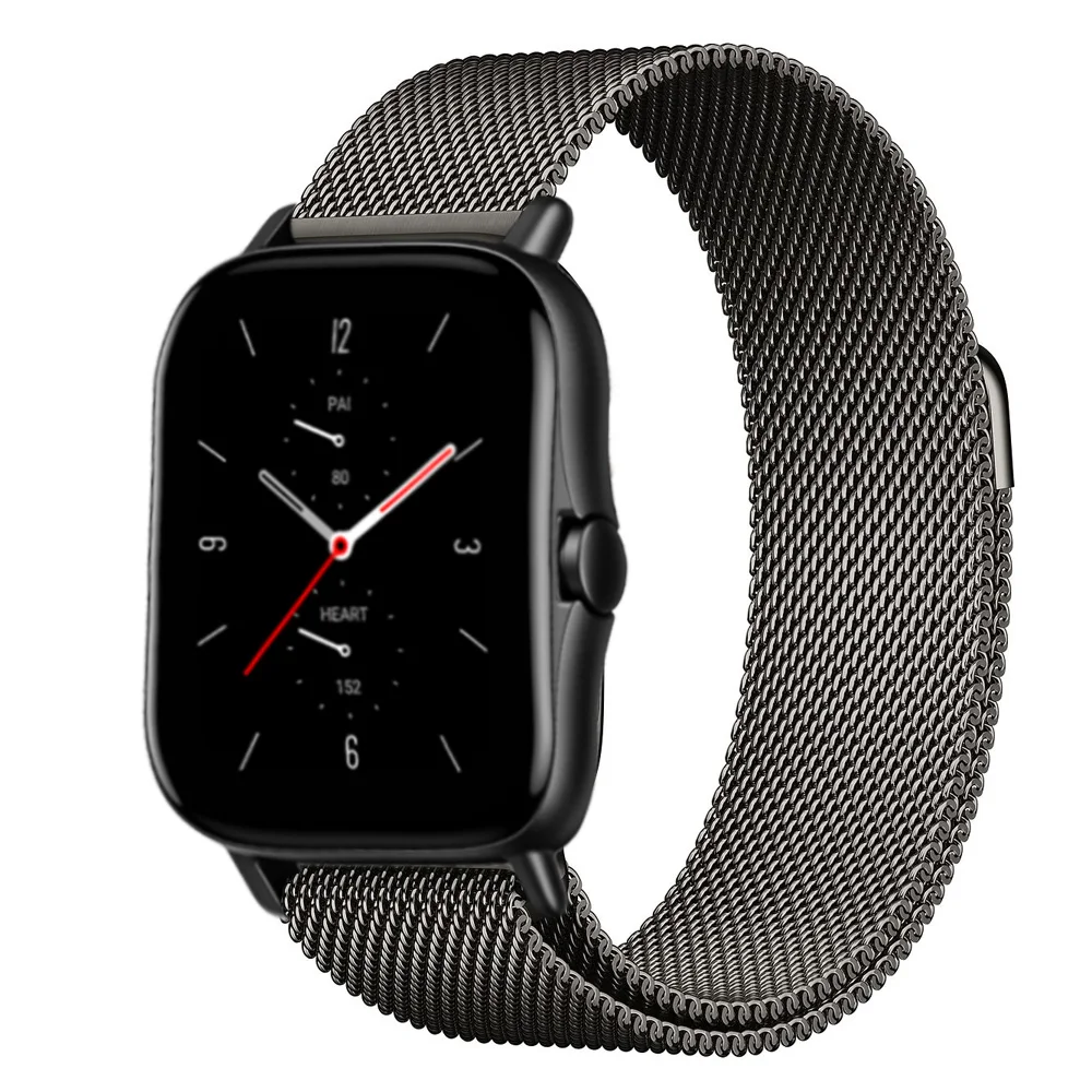 

20mm/22mm Magnetic band For Amazfit GTS/2/2e/3/GTS2 Mini/GTR 42mm/47mm/GTR2/3/Pro stratos Metal Watch Bracelet Amazfit bip strap