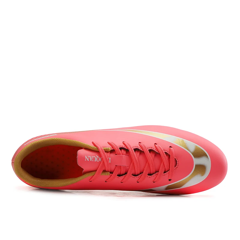 2022 New Men Soccer Shoes Adult Kids Tf/fg Football Boots Cleats Fashion Grass Training Sport Footwear Sneakers Plus Size 32-47