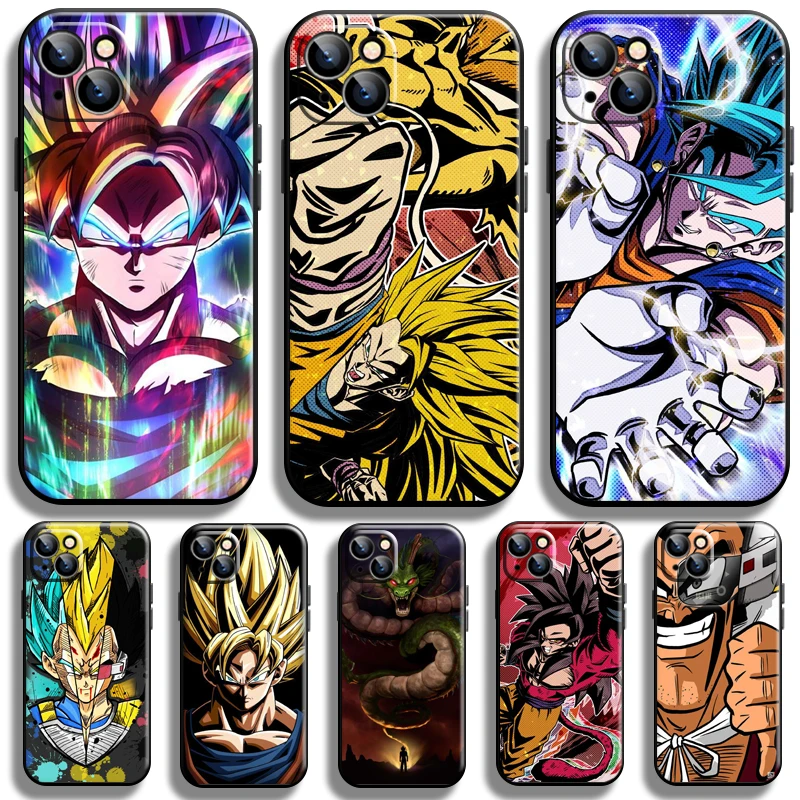 

Japan Anime Dragon Ball Goku For Apple iPhone 13 12 11 Pro 12 13 Mini X XR XS Max SE 5 6 6s 7 8 Plus Phone Case Liquid Silicon