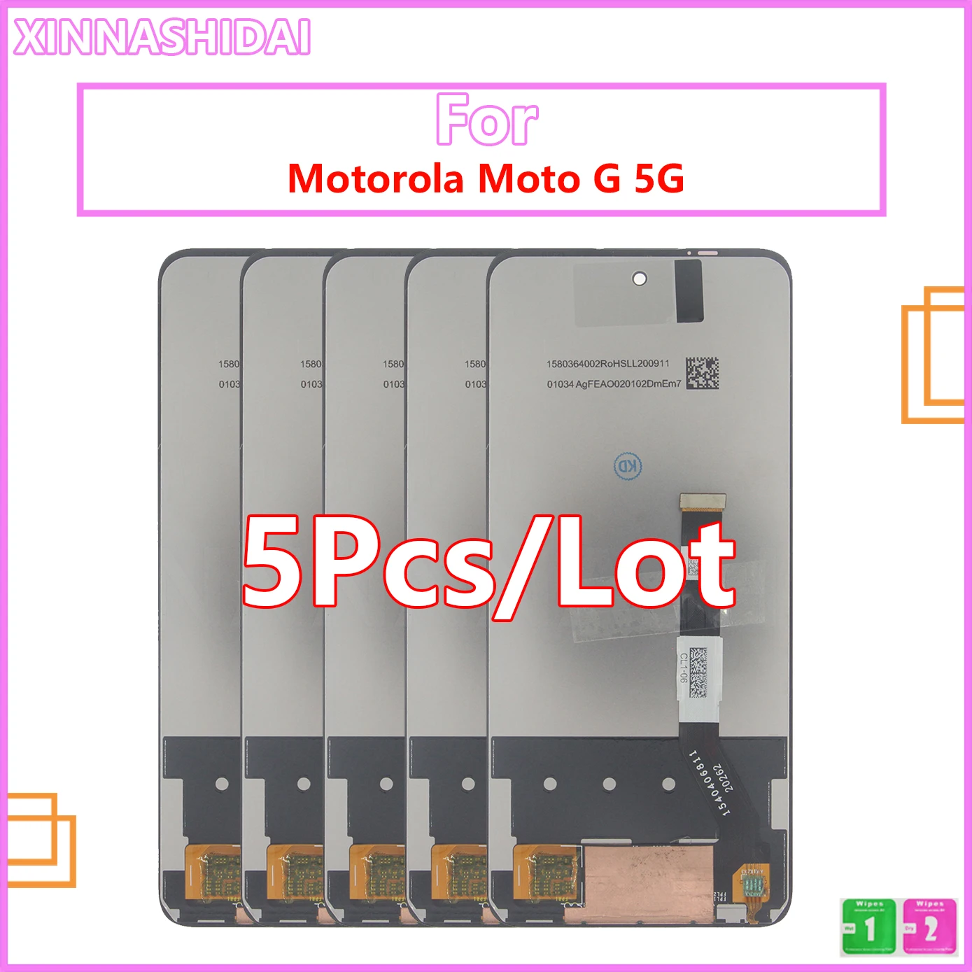 

5pcs/lot For Motorola Moto G 5G LCD Display With Touch Screen Digitizer Assembly For Motorola Moto G 5G XT2113-3 LCD Display