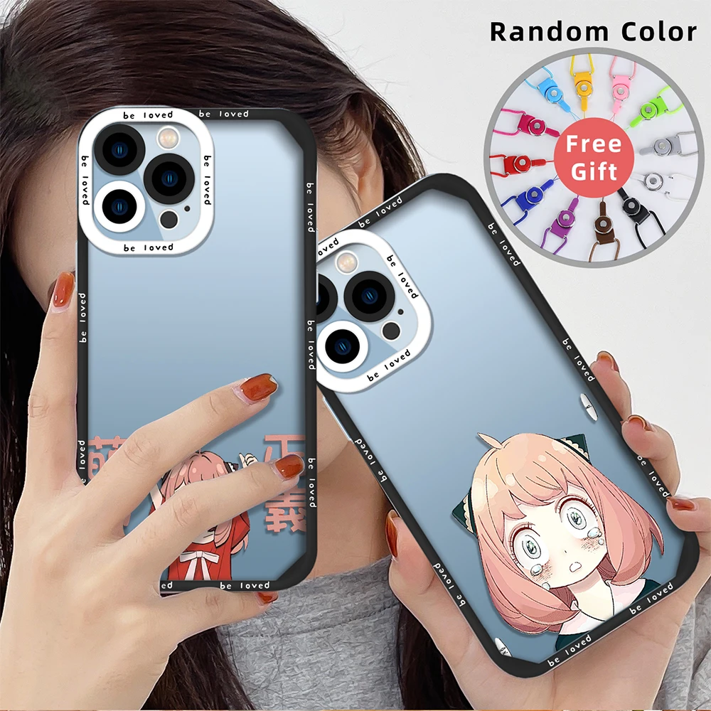 

Spy X Family Japan Anime Soft Phone Case for iPhone 13 14 11 12 Pro Max Mini XS XR X 7 8 Plus Shockproof Back Cover for iPhone13