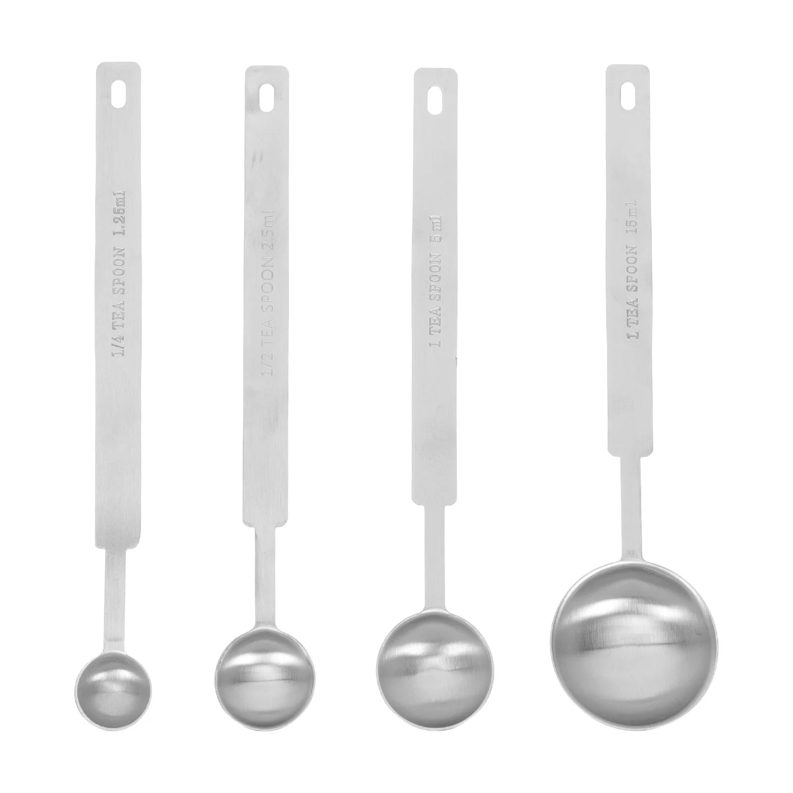 

4pcs Stainless Steel Coffee Scoop Power Tablespoons Measuring Spoon