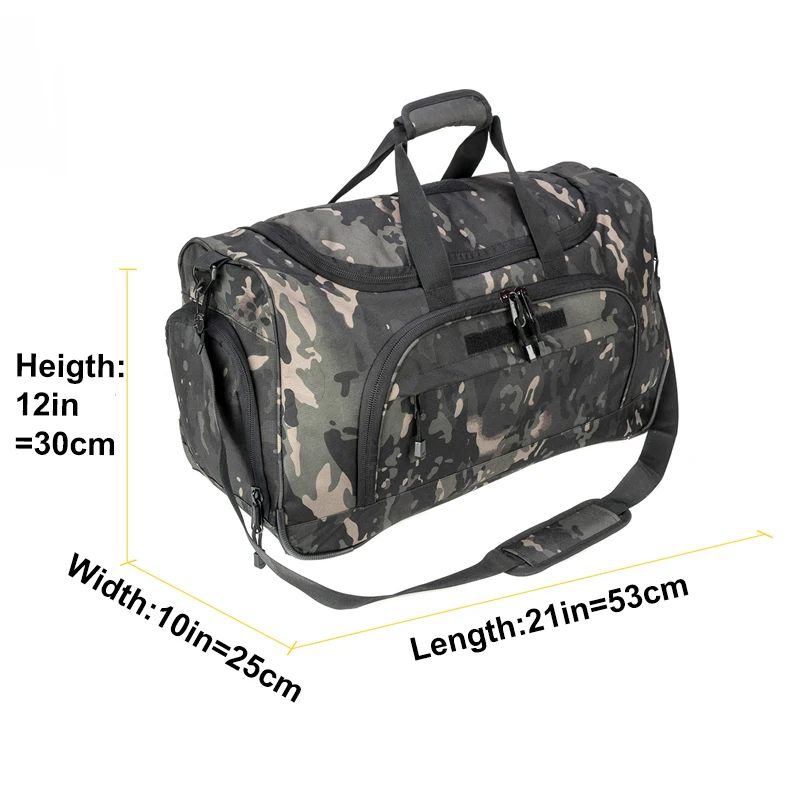 Waterproof Gym Bag Men Sports Travel Bags Military Tactical Duffle Luggage Outdoor FitnessTraining Bag