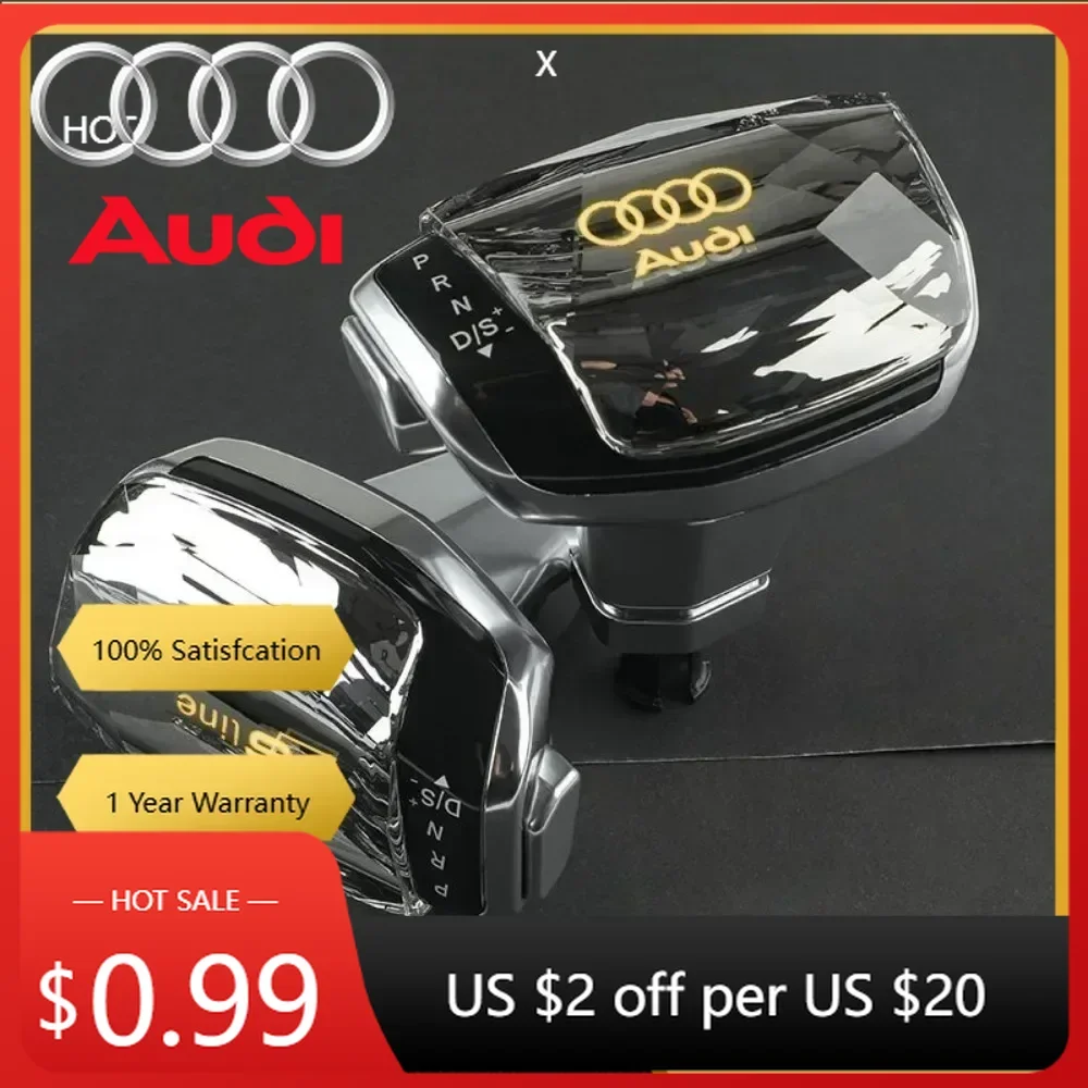 Фото Хит продаж: хрустальная ручка переключения передач для Audi A4, A5, A6, A7, Q5, Q7 (аксессуары для коробки передач) №1