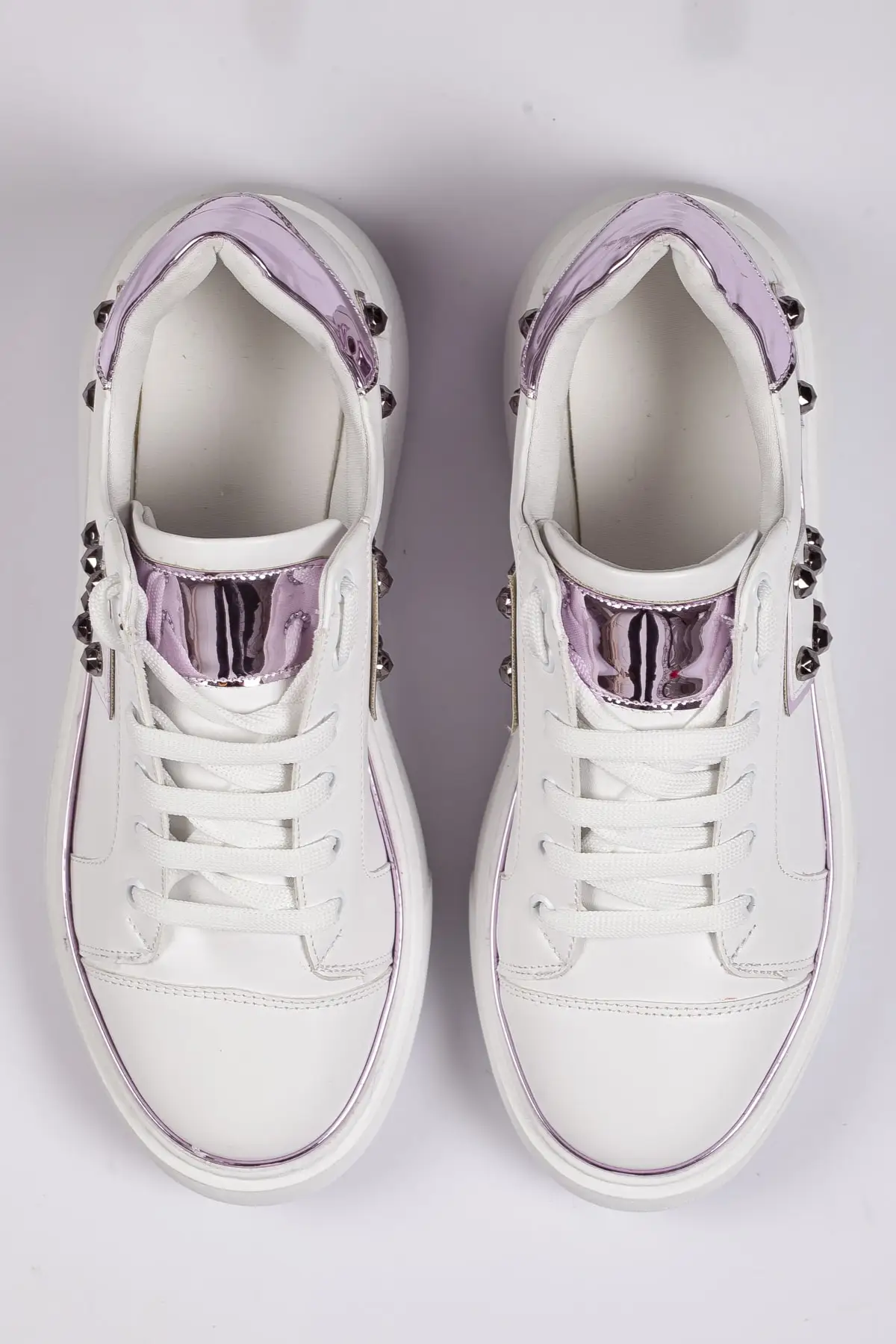 

White-lilac Hologram Stone Sneakers Shoes Summer 2021 Women Running Shoes Breathable Outdoor Sports Shoes Lightweight Sneakers