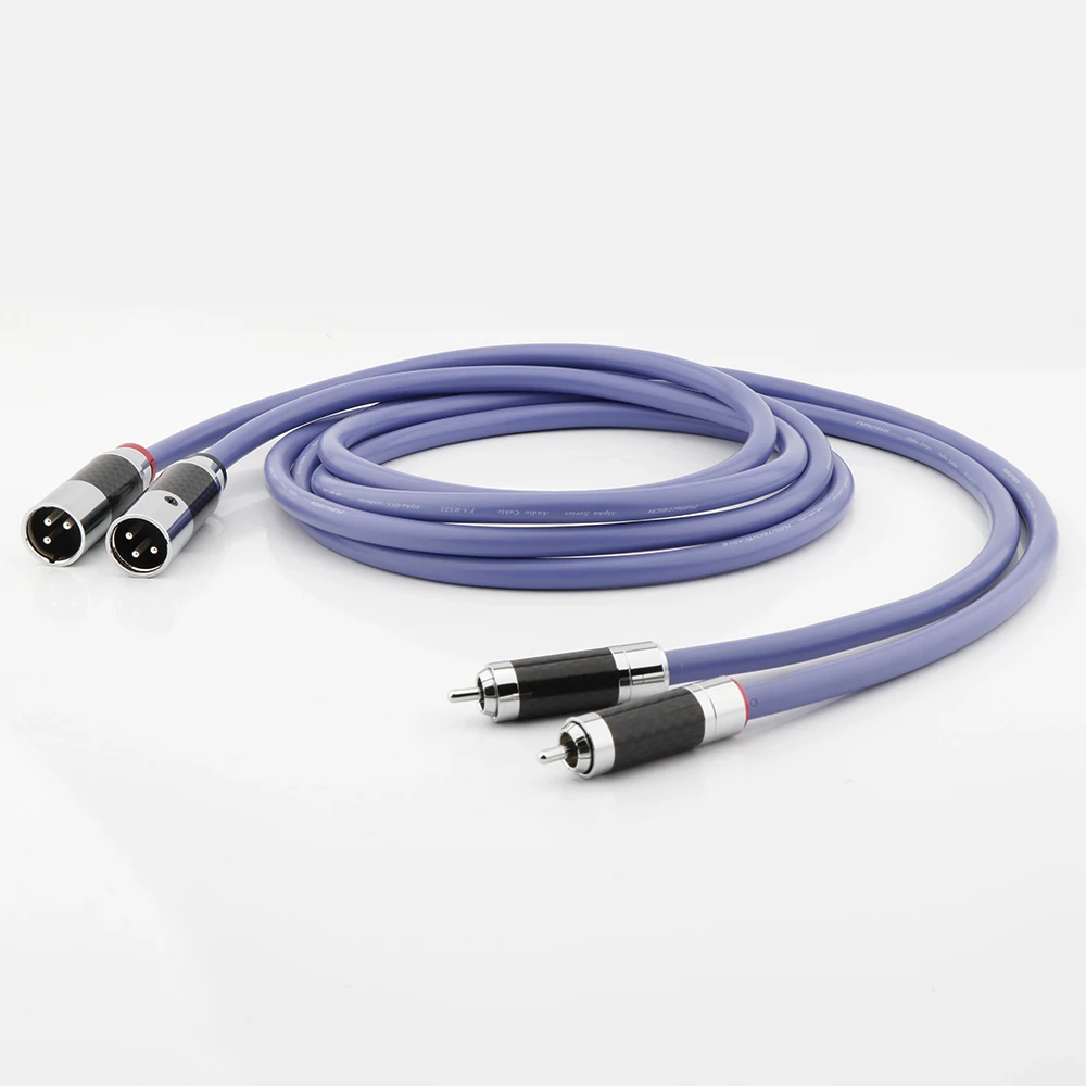 Аудиокабель HIFI Furutech FA-aS22 OCC с корпусом из углеродного волокна