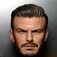16 scale model headsculpt david beckham football soccer player unpaintedpainted for 12 inch tbleague action figure body