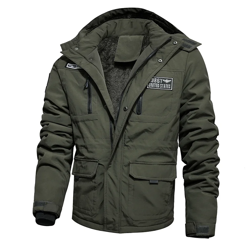 

2022 Winter Jacket Men Fashion Casual Windbreaker Jacket Men 2022 New Premium Hot Thick Warm Hooded Cotton Clothes Mens