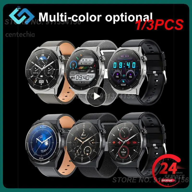

1/3PCS New Watch GT3 Smart Watch Men NFC Waterproof Sport Fitness Tracker Call Smartwatch Man For Android