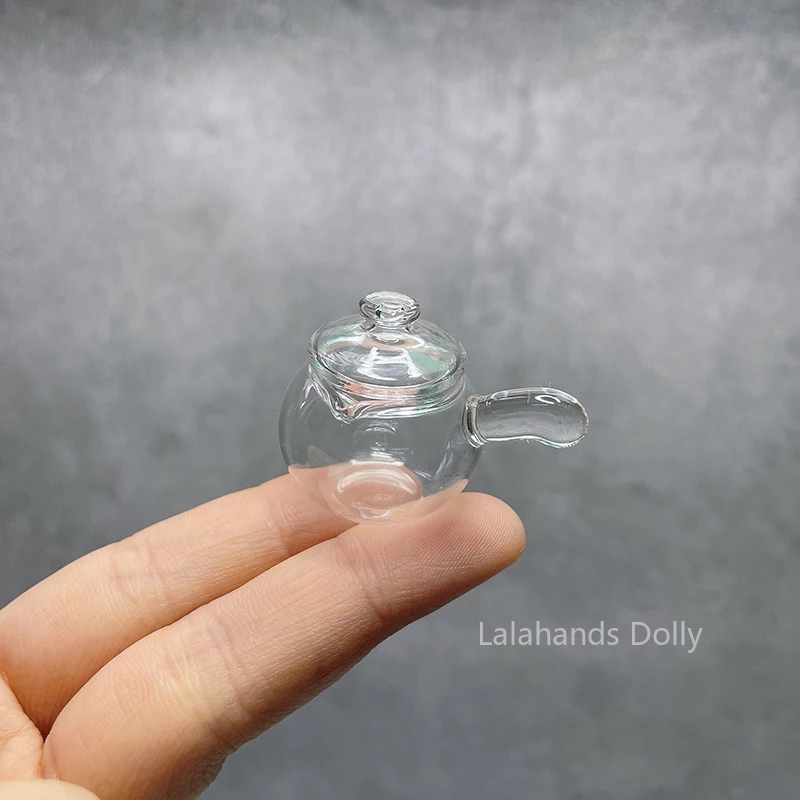 Стеклянная мини-бутылка для кукольного домика чайная чашка чайник супа кастрюля
