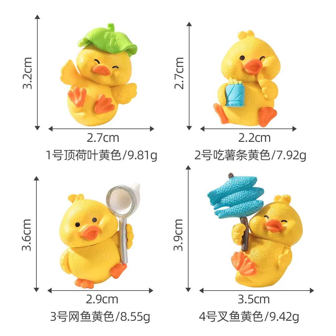 

Миниатюрные фигурки утят из канифоли 4 штуки