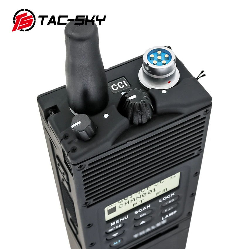 TS TAC-SKY PTT Adapter AN/PRC PTT 6 Pin U94 PTT + Tactical Walkie Talkie Model AN/PRC 148 Virtual Box