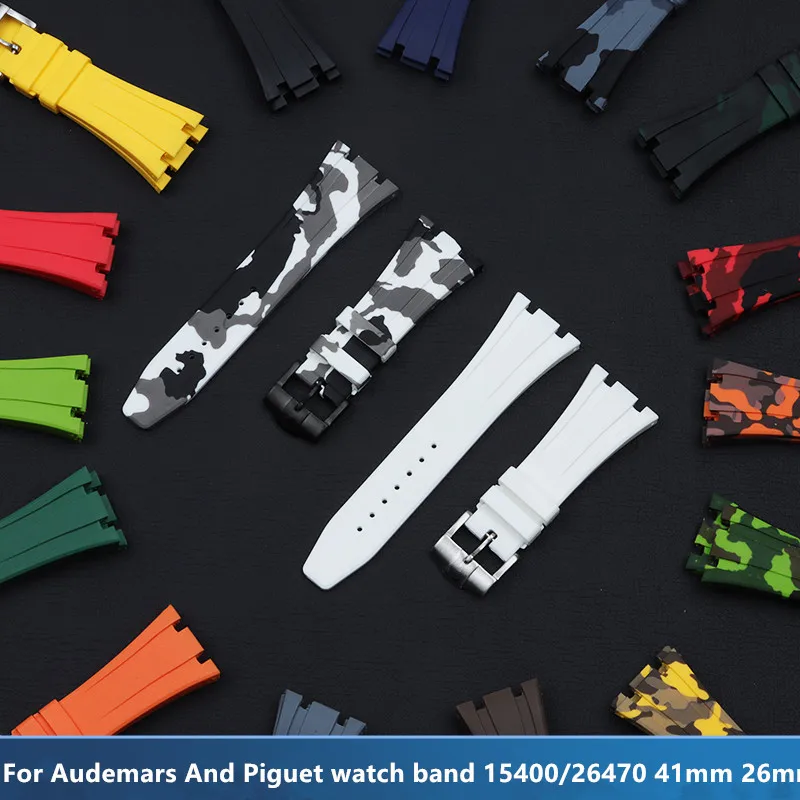 

Ремешок силиконовый для наручных часов Audemars и Piguet, 26 мм, 41 мм