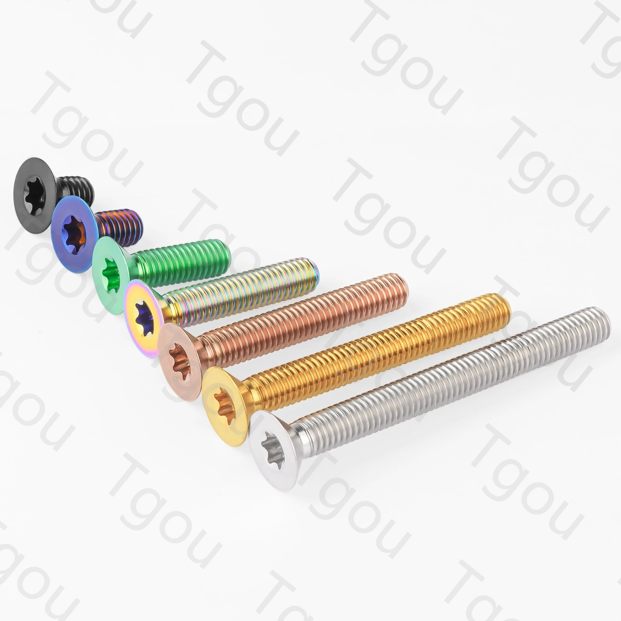 Титановый болт Tgou M4M5x8/10/12/15/20/25/30/35/40 мм винт с плоской потайной головкой для