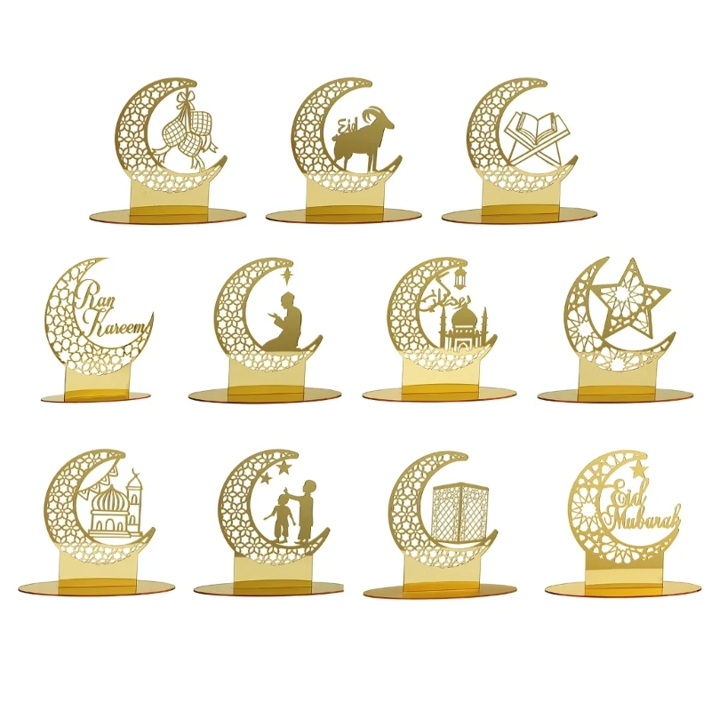 

Eid Moon звезды, украшения акриловые художественные изделия, декоративные украшения для Рамадана, праздничные украшения, Подарочные принадлеж...