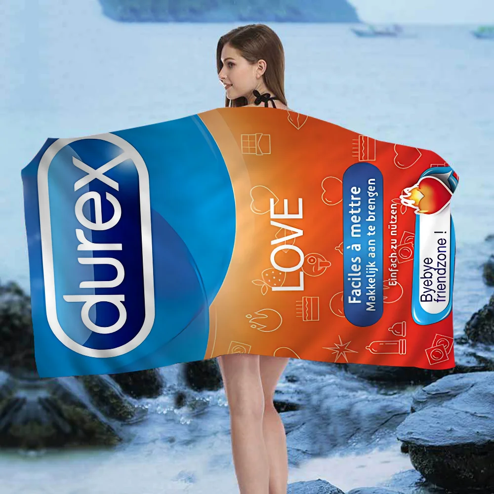 Сексуальный бренд презерватива D-Durexes большие пляжные полотенца из микрофибры