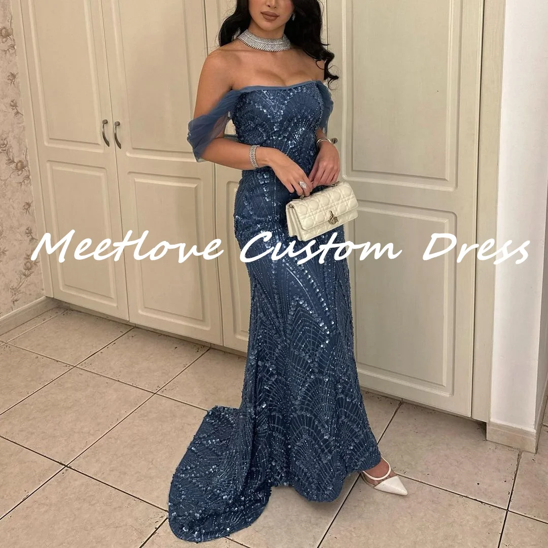 Фото Meetlove Customized فستان حفلات الزفاف Элегантные платья для женщин Платья на день рождения Роскошное вечернее платье в Дубае 2024 №3