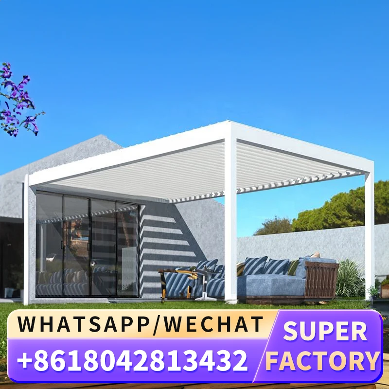 Уличный Патио крыльцо водонепроницаемый корпус Солнечная комната беседка